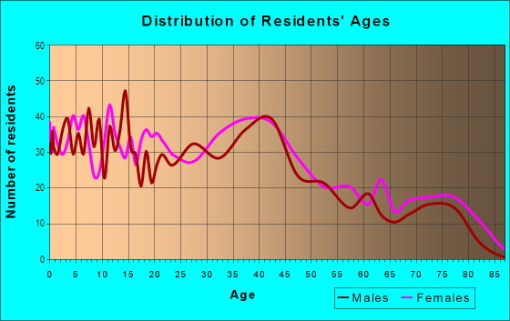 Age and Sex of Residents in Triangle in Buffalo, NY