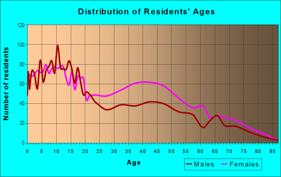 Age and Sex of Residents in Genesee Moselle in Buffalo, NY