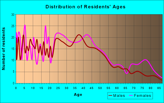Age and Sex of Residents in Lincoln Park in Syracuse, NY