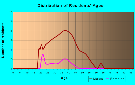 Age and Sex of Residents in Spring Creek in Brooklyn, NY