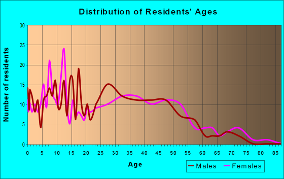 Age and Sex of Residents in West Ford Park in Brooklyn, NY