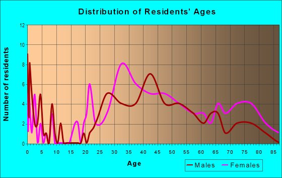 Age and Sex of Residents in Saint Paul Quarter in Rochester, NY