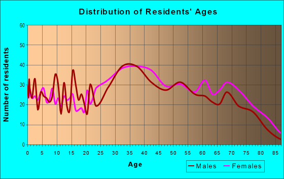 Age and Sex of Residents in Spencer Estates in Bronx, NY