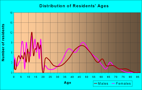 Age and Sex of Residents in Devil Town in Wooster, OH