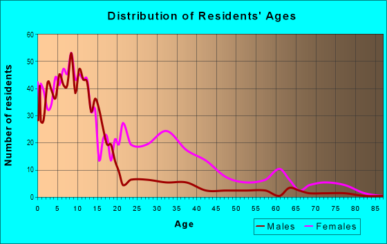 Age and Sex of Residents in Northview Heights in Pittsburgh, PA