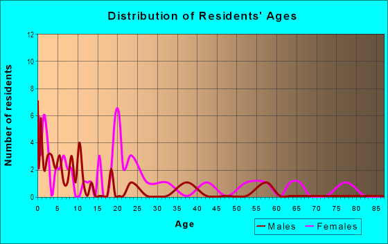 Age and Sex of Residents in Arlington Heights in Pittsburgh, PA