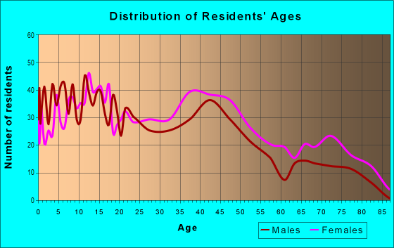Age and Sex of Residents in Knoxville in Pittsburgh, PA