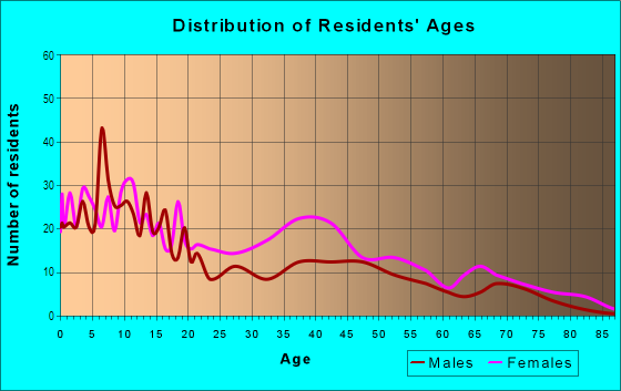 Age and Sex of Residents in Buena Vista Heights in Nashville, TN