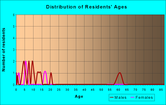 Age and Sex of Residents in San Augustin Historical District in Laredo, TX