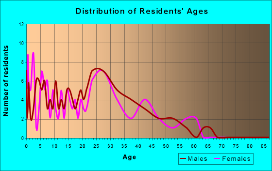 Age and Sex of Residents in Plano Del Sol Apts in Plano, TX