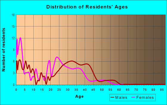 Age and Sex of Residents in Farmers Market District in Dallas, TX