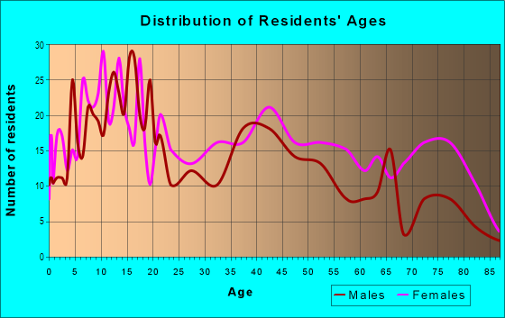 Age and Sex of Residents in Clinton Park in Houston, TX