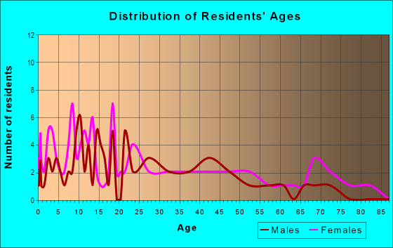 Age and Sex of Residents in East Libbey Avenue in Fort Worth, TX