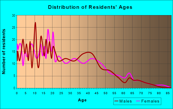 Age and Sex of Residents in Belmont Terrace in Fort Worth, TX