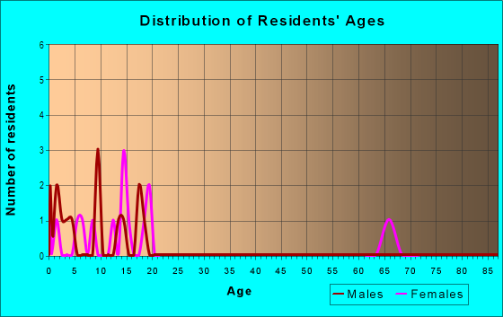 Age and Sex of Residents in Buena Vista in El Paso, TX