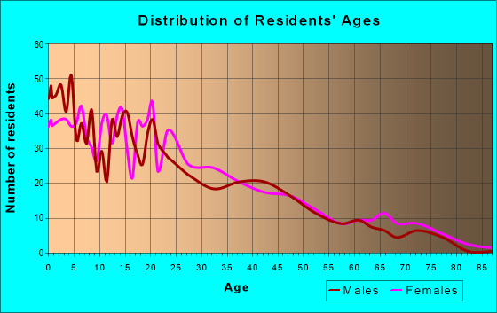 Age and Sex of Residents in Singleton Industrial Area in Dallas, TX
