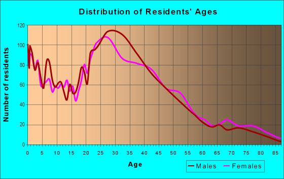 Age and Sex of Residents in Merriman Park/University Manor in Dallas, TX