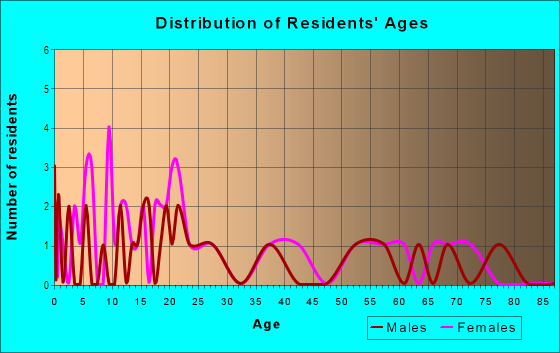 Age and Sex of Residents in Marvin in Paris, TX