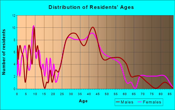 Age and Sex of Residents in Sunset Terrace in Houston, TX