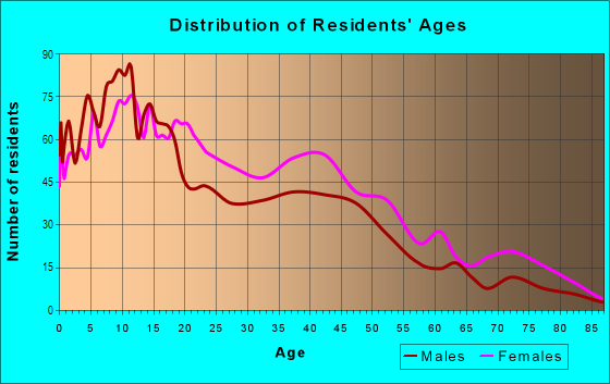 Age and Sex of Residents in South Basin in San Francisco, CA