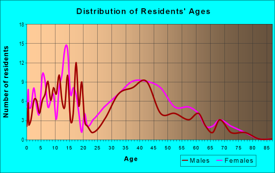 Age and Sex of Residents in Horespoint Farm in Newport News, VA