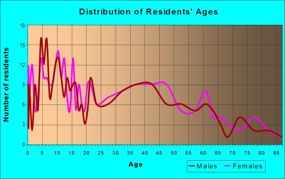 Age and Sex of Residents in Barton Heights in Richmond, VA