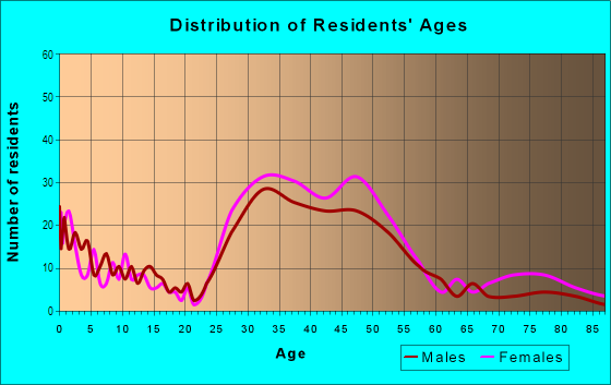 Age and Sex of Residents in Bellevue in Richmond, VA