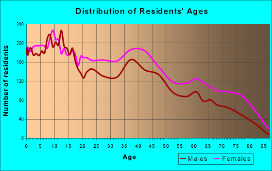 Age and Sex of Residents in South Norfolk (SoNo) in Chesapeake, VA