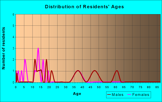 Age and Sex of Residents in Belle Air Heights in Fredericksburg, VA