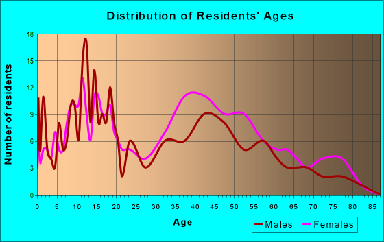 Age and Sex of Residents in Newsome Park in Newport News, VA