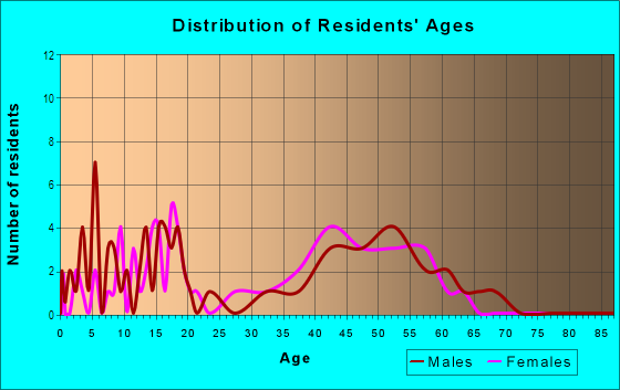 Age and Sex of Residents in Basher in Anchorage, AK