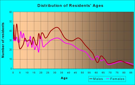 Age and Sex of Residents in South Park in Seattle, WA