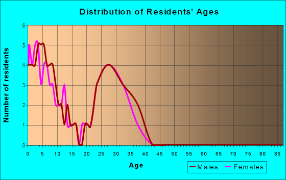 Age and Sex of Residents in New Hillside in Tacoma, WA