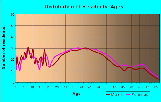 Age and Sex of Residents in Skyway in Seattle, WA