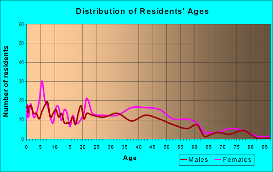 Age and Sex of Residents in Foothill Square in Oakland, CA
