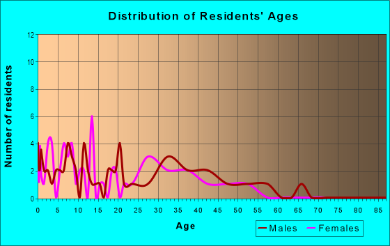 Age and Sex of Residents in Brenning in San Jose, CA