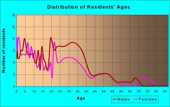 Age and Sex of Residents in Dobern in San Jose, CA