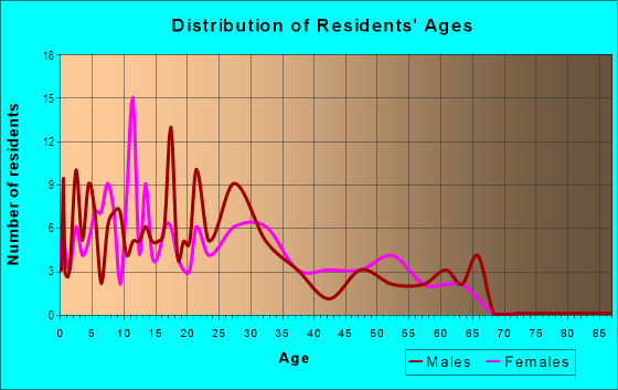 Age and Sex of Residents in Rockspring in San Jose, CA