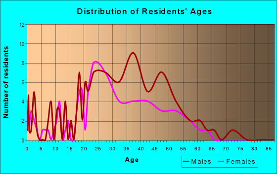 Age and Sex of Residents in River Street in Santa Cruz, CA
