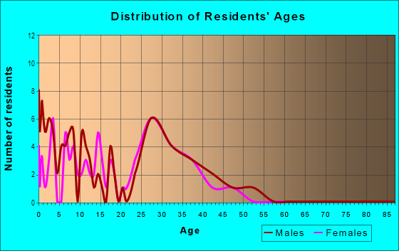 Age and Sex of Residents in Brandon Place in Denver, CO