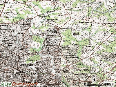 Colesville topographic map