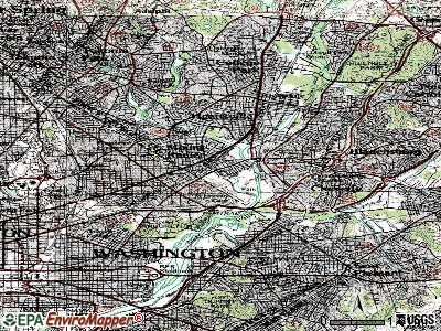 Cottage City topographic map