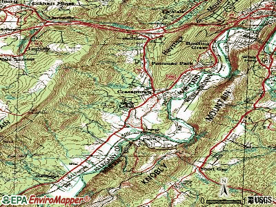 Cresaptown-Bel Air topographic map