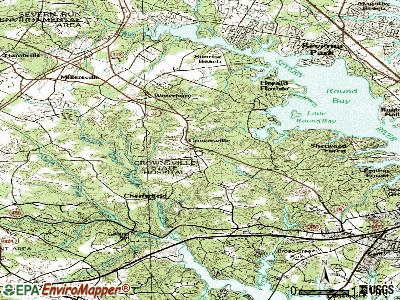 Crownsville topographic map