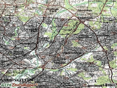 East Riverdale topographic map