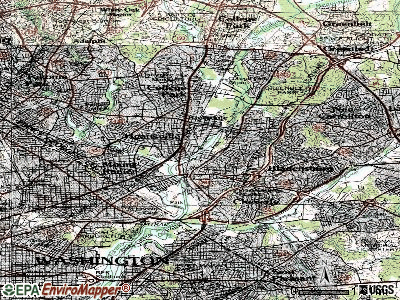 Edmonston topographic map