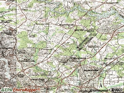 Fairland topographic map