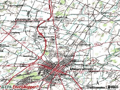 Fountainhead-Orchard Hills topographic map