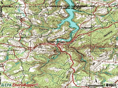 Friendsville topographic map