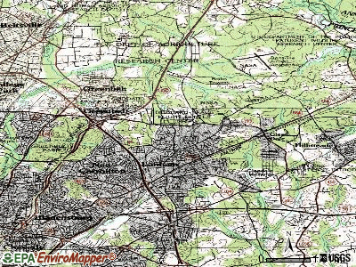 Goddard topographic map